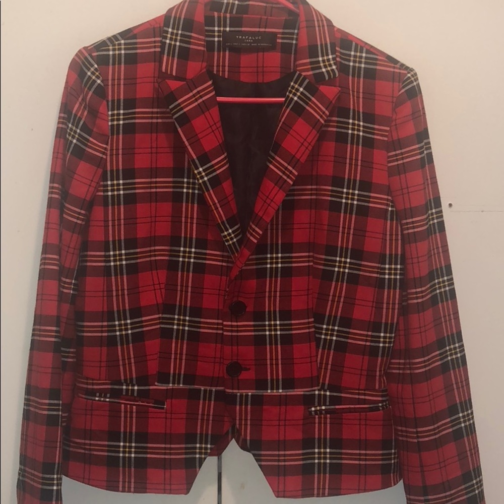Zara Plaid Blazer